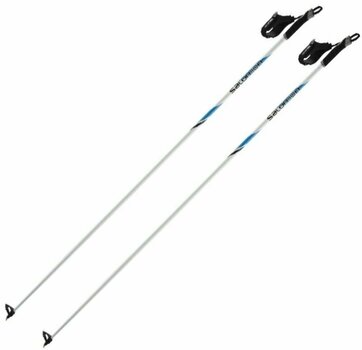 Ski Poles Salomon R 20 White/Blue 140 cm - 1