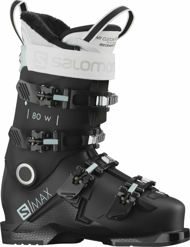Каране на ски > Ски обувки > Обувки за ски спускане Salomon S/Max 80 W Black/Sterling Blue/White 25/25,5 21/22