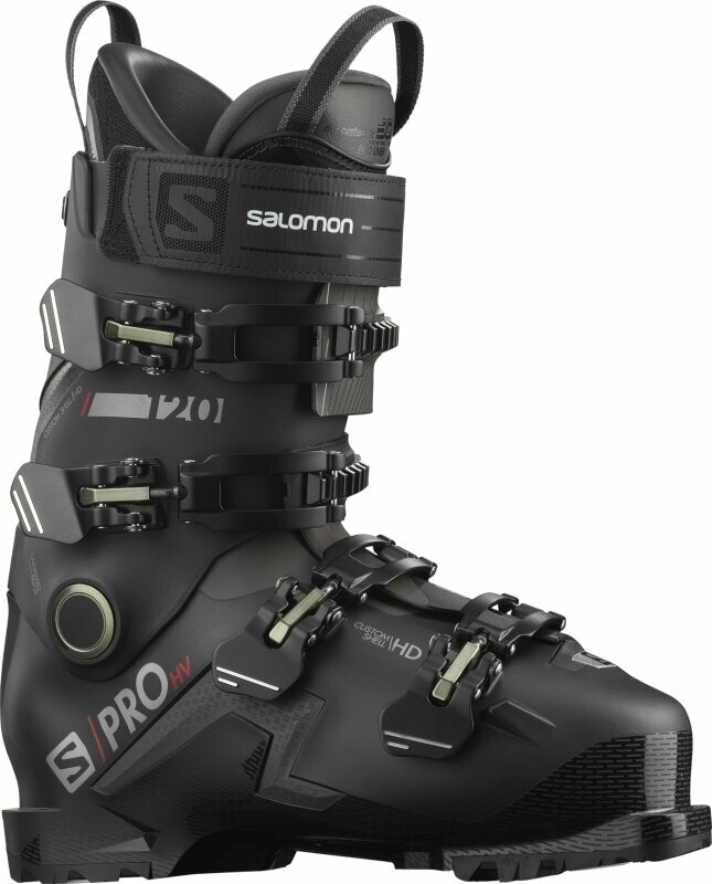 Каране на ски > Ски обувки > Обувки за ски спускане Salomon S/Pro HV 100 GW Black/Belluga/Goji Berry 29/29,5 21/22