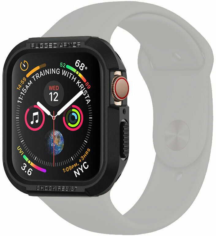 Accessoires Smartwatch Spigen Rugged Armor Black