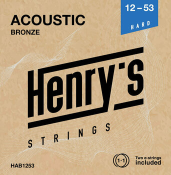 Струни за акустична китара Henry's Bronze 12-53 - 1