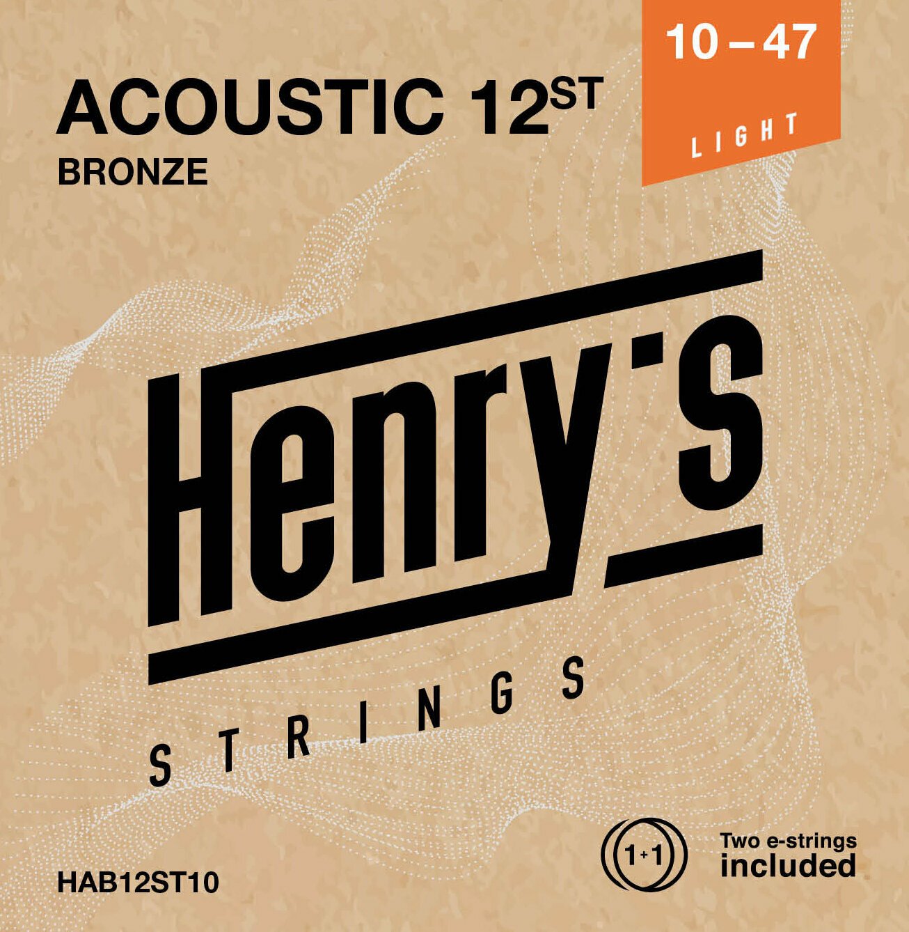 Struny pro akustickou kytaru Henry's 12ST Bronze 10-47