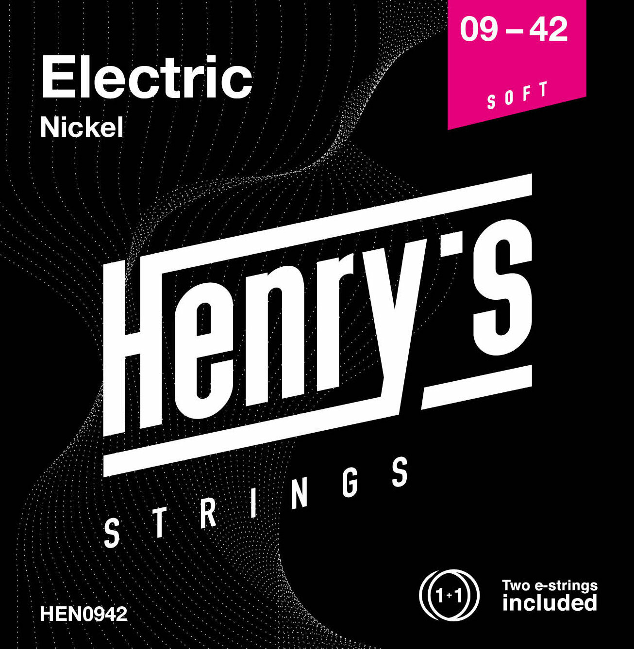 Struny pro elektrickou kytaru Henry's Nickel 09-42