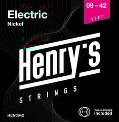 Snaren voor elektrische gitaar Henry's Nickel 09-42 Snaren voor elektrische gitaar