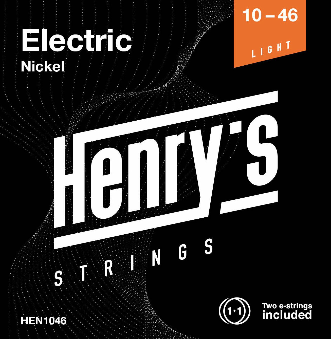 Cordas para guitarra elétrica Mi Henry's Nickel 10-46
