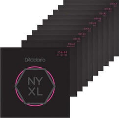 Cordas para guitarra elétrica Mi D'Addario NYXL0942 SET Cordas para guitarra elétrica Mi