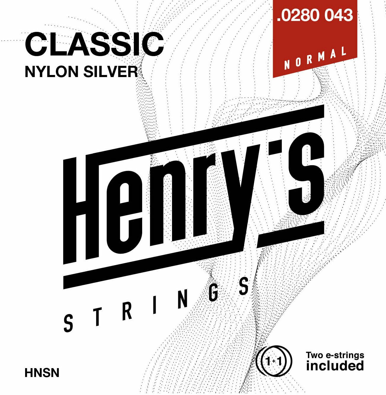 Cuerdas de nailon Henry's Nylon Silver 0280-043 N Cuerdas de nailon