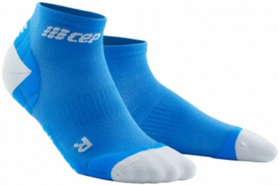 Бягане > Чорапи CEP WP4AKY Compression Low Cut Socks Ultralight Electric Blue-Light Grey III