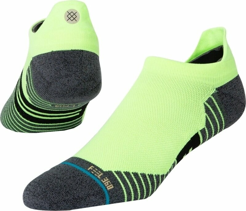 Calcetines para correr Stance Ultra Tab Neongreen L Calcetines para correr