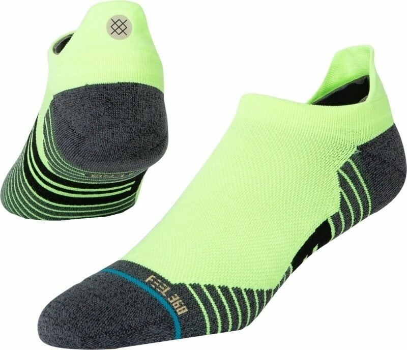 Calcetines para correr Stance Ultra Tab Neongreen S Calcetines para correr