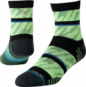 Running socks
 Stance Embrun Quarter Neongreen L Running socks - 1