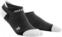 Calcetines para correr CEP WP56IY Compression No Show Socks Ultralight Black-Light Gey V Calcetines para correr