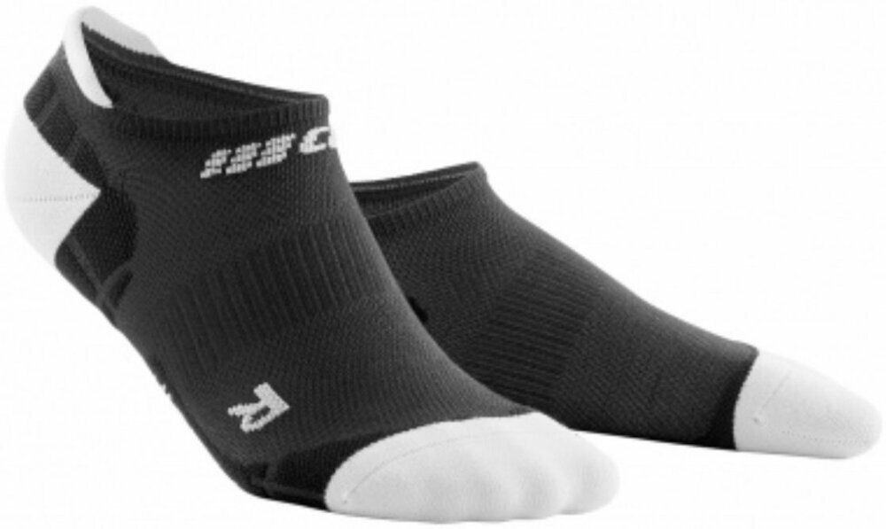 Κάλτσες Τρεξίματος CEP WP36IY Compression No Show Socks Ultralight Black-Light Gey III Κάλτσες Τρεξίματος