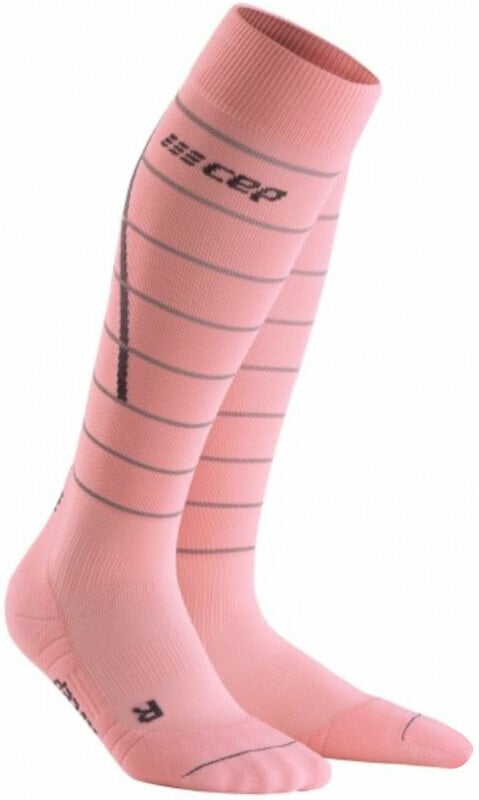 Κάλτσες Τρεξίματος CEP WP401Z Compression Tall Socks Reflective Light Pink IV Κάλτσες Τρεξίματος