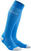 Meias de corrida CEP WP40KY Compression Tall Socks Ultralight Electric Blue/Light Grey III Meias de corrida