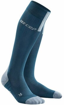 Meias de corrida CEP WP40BX Compression Tall Socks 3.0 Blue-Grey II Meias de corrida - 1