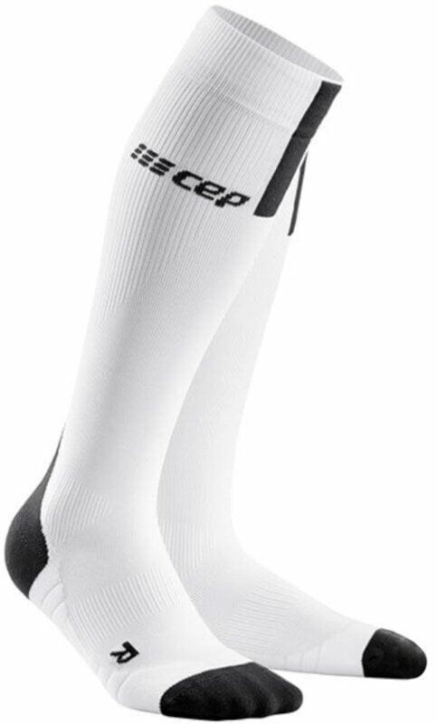 Chaussettes de course
 CEP WP40BX Compression Tall Socks 3.0 White-Dark Grey II Chaussettes de course