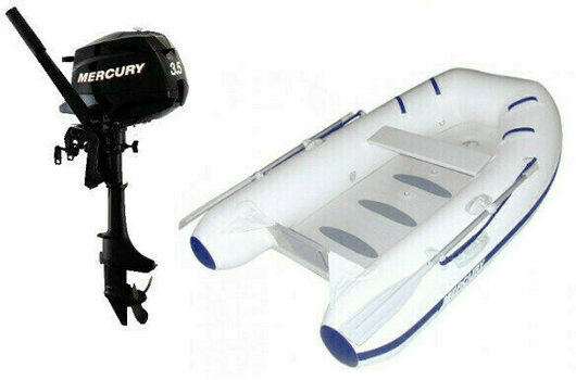 Inflatable Boat Mercury Inflatable Boat Air Deck Deluxe 250 - Mercury F3,5M SET 250 cm - 1