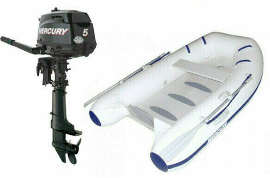 Inflatable Boat Mercury Inflatable Boat Air Deck Deluxe 250 - Mercury F5M SET 250 cm - 1
