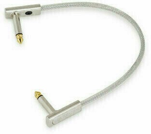 Cablu Patch, cablu adaptor RockBoard Flat Patch Cable - SAPPHIRE Argint 20 cm Oblic - Oblic - 1