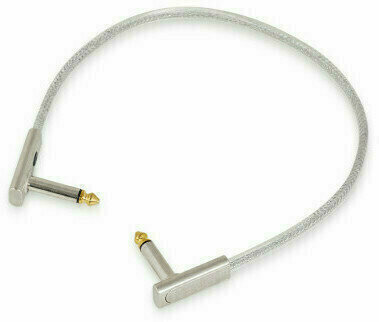 Cable adaptador/parche RockBoard Flat Patch Cable - SAPPHIRE Plata 30 cm Angulado - Angulado - 1