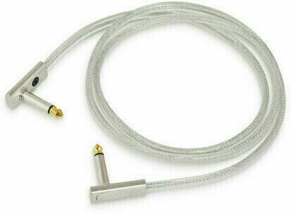 Cable adaptador/parche RockBoard Flat Patch Cable - SAPPHIRE Plata 100 cm Angulado - Angulado - 1