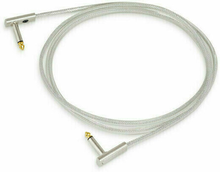 Adapter/patchkabel RockBoard Flat Patch Cable - SAPPHIRE Silver 140 cm Vinklad-vinklad - 1