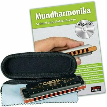 Diatonisch Mundharmonika Cascha HH 1610 EN Professional Blues Set - 1