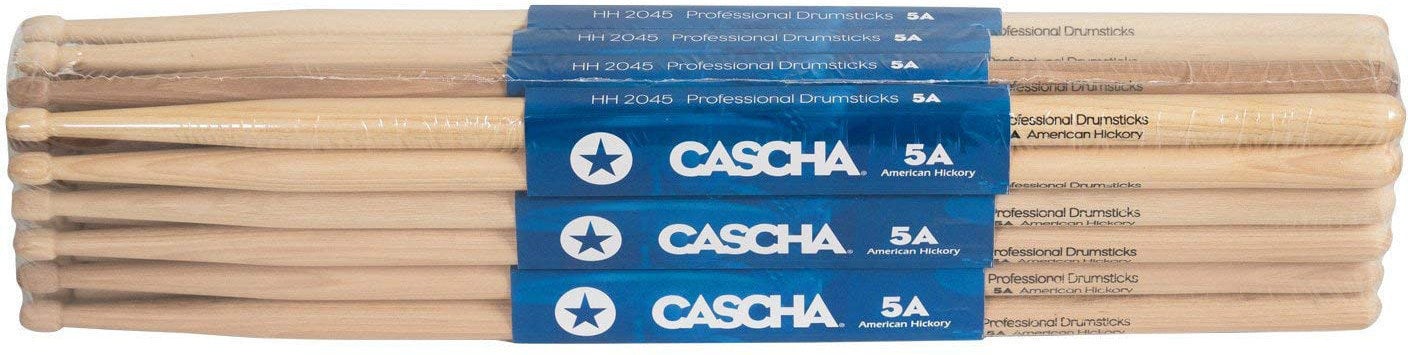 Bacchette Batteria Cascha HH2046 5A American Hickory Bacchette Batteria