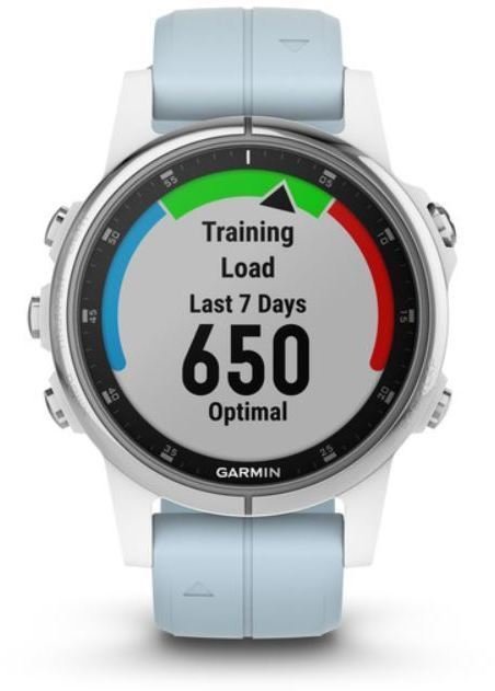 Reloj inteligente / Smartwatch Garmin fenix 5S Plus White/Seafoam
