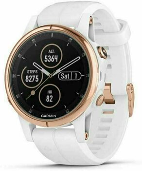 Smart hodinky Garmin fénix 5S Plus Sapphire/Rose Gold/White - 1