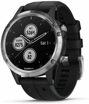 Смарт часовници Garmin fenix 5 Plus Silver/Black - 1