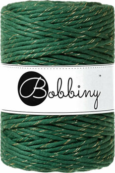 Cord Bobbiny Macrame Cord 5 mm 100 m Golden Pine Green Cord - 1