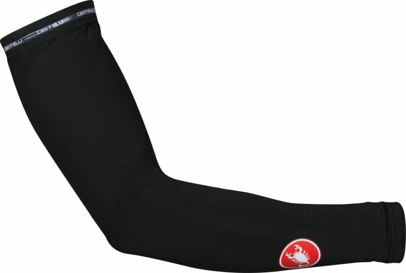 Cycling Arm Sleeves Castelli UPF 50 + Light Black S Cycling Arm Sleeves