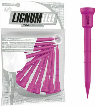 Golf teeji Lignum Tee 2 3/4 Inch Punchy Pink 12 pcs - 1