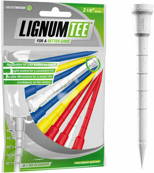 Golf teeji Lignum Tee 3 1/8 Inch Mix Colours 12 pcs - 1