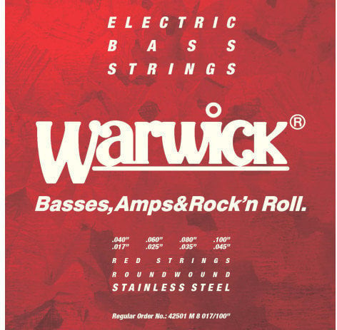 Струни за бас китара Warwick 42501-M-8-017-100