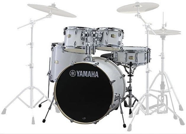 Akustik-Drumset Yamaha Hybrid Stage Custom pack Pure White