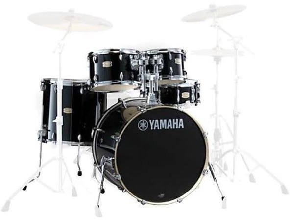 Akoestisch drumstel Yamaha Hybrid Stage Custom pack Raven Black