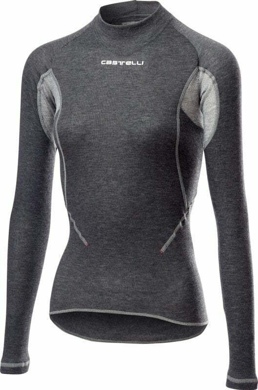 Cyklodres/ tričko Castelli Flanders 2 W Warm Long Sleeve Dres Gray XL