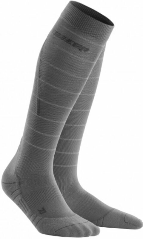 Chaussettes de course
 CEP WP502Z Compression Tall Socks Reflective Grey IV Chaussettes de course