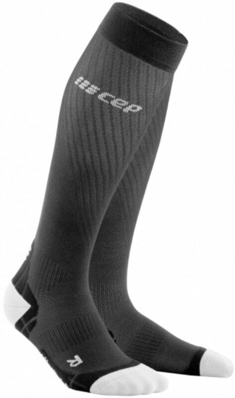 CEP WP30IY Compression Tall Socks Ultralight Black-Gri deschis V