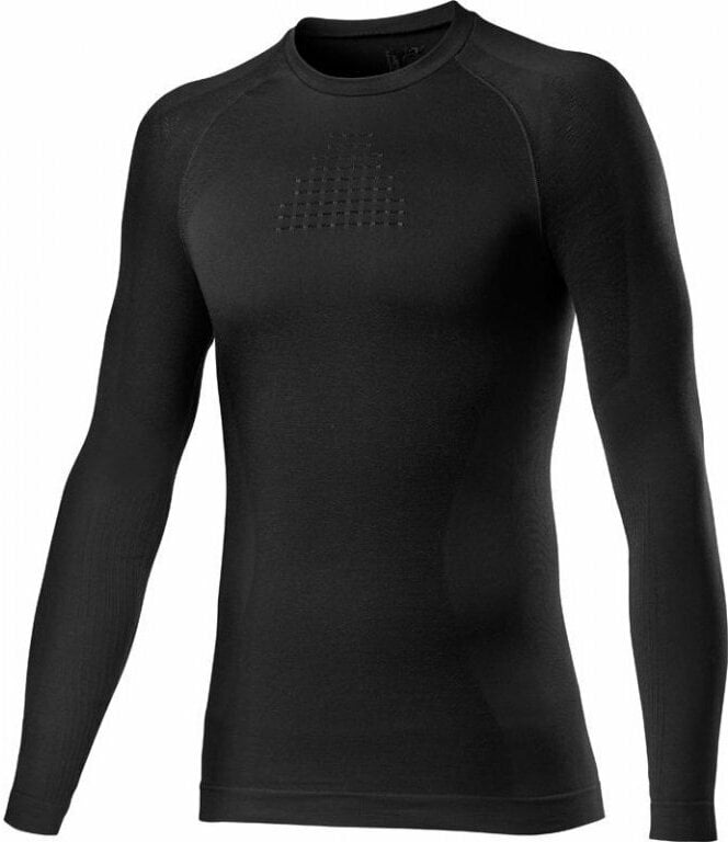 Jersey/T-Shirt Castelli Core Seamless Base Layer Long Sleeve Funktionsunterwäsche Black 2XL