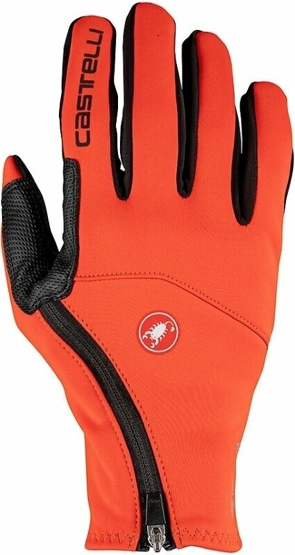 Kesztyű kerékpározáshoz Castelli Mortirolo Glove Fiery Red XS Kesztyű kerékpározáshoz