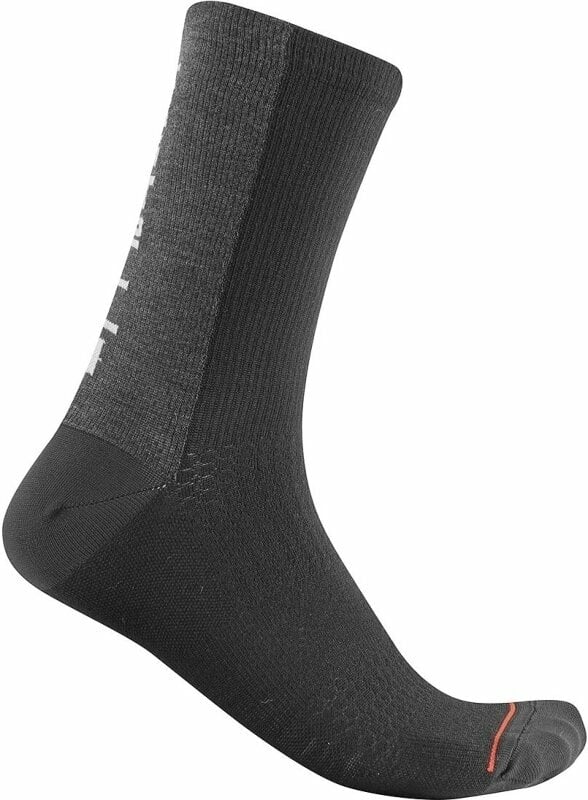 Чорапи за колоездене Castelli Bandito Wool 18 Black S/M Чорапи за колоездене
