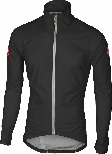 Cycling Jacket, Vest Castelli Emergency 2 Rain Light Black L Jacket