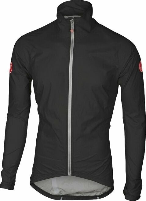 Kolesarska jakna, Vest Castelli Emergency 2 Rain Light Black XL Jakna