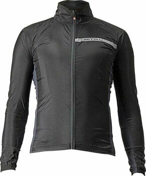 Kerékpár kabát, mellény Castelli Squadra Stretch Light Black/Dark Gray M Kabát - 1