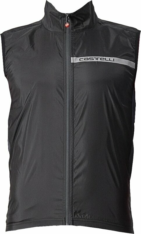 Cycling Jacket, Vest Castelli Squadra Stretch Light Black/Dark Gray S Vest