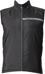Cycling Jacket, Vest Castelli Squadra Stretch Light Black/Dark Gray